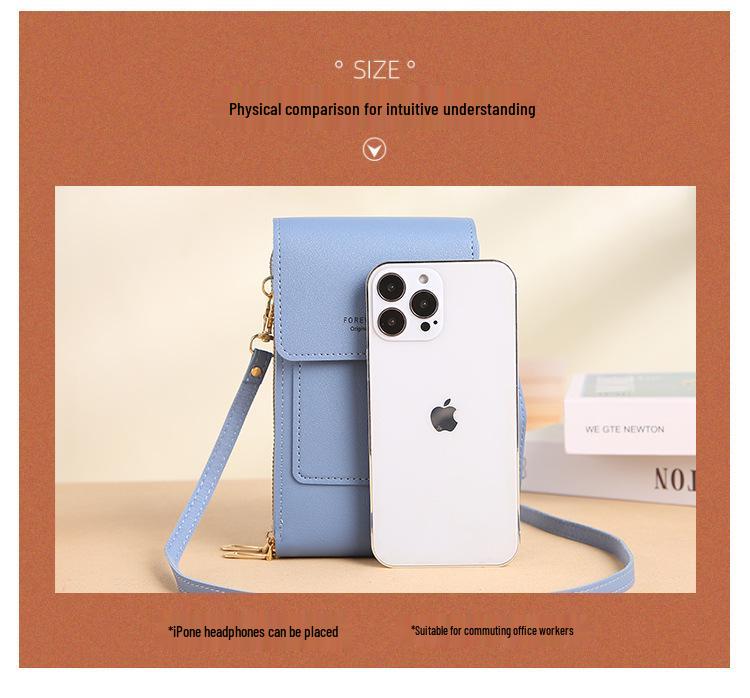 Women's Crossbody Phone Bag: Versatile, Multi-Functional, Vertical Touchscreen Shoulder Bag