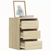 VidaXL Corner Chest of Drawers Sonoma Oak 40x41x58 Cm Engineered Wood, Chest of Drawers, File Cabinet, Drawer Cabinet, Cabinet 852836