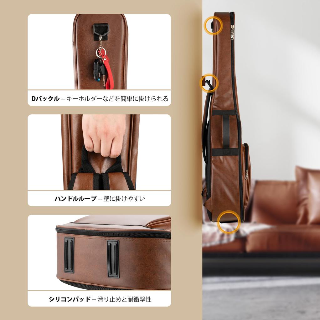 Акустическая гитара CAHAYA толщиной 15 мм с мягкой сотовой сеткой, вентиляционной системой, грифом, 3 слоями толстой защитной гитары, мягким чехлом для акустической гитары