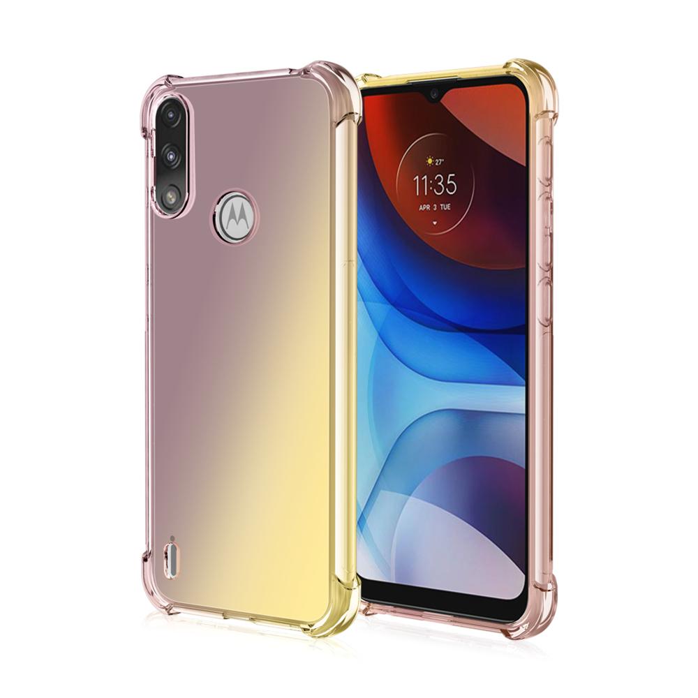 Гибридный цветной чехол из ТПУ с защитой от царапин для Motorola Moto E7 G8 G9 Power G 5g Stylus Play Edge Fast One Fuslon Plus, сумка для телефона