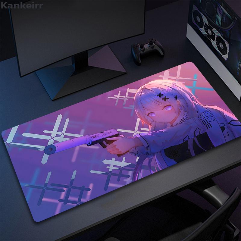 CSGO Anime Kawaii Pink Large Mouse Pad Gamer Mousepad Office Accessories for Deskmat Game Keyboard Pads xcm Locking Edge Mat