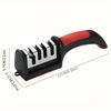 Stainless Steel Handheld Knife Sharpener Modern Multi-Stage Kitchen Tool for Quick and Efficient Sharpening
