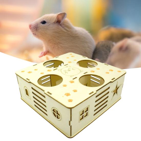 Игрушка для хомяка, устойчивая к укусам, для отдыха и игр, лестница для лазания, игрушка-тоннель для хомяка-лабиринта для грызунов