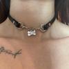 Chic Spicy Girl Leather Bell Choker Necklace – Unique Minority Design