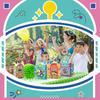 24 Pcs Robot Party Supplies Candy Gift Bags, Robot Goodie Gift Treat Bags, Kids Candy Treat Bags with Handle for Robot Themed Birthday Party