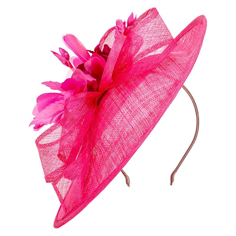Шляпка-fascinator Royal Ascot для женщин Чайная вечеринка Цветочная Свадебная Шляпная кепка Элегантная Женская Церковь Кентукки Дерби Шляпа Кепка