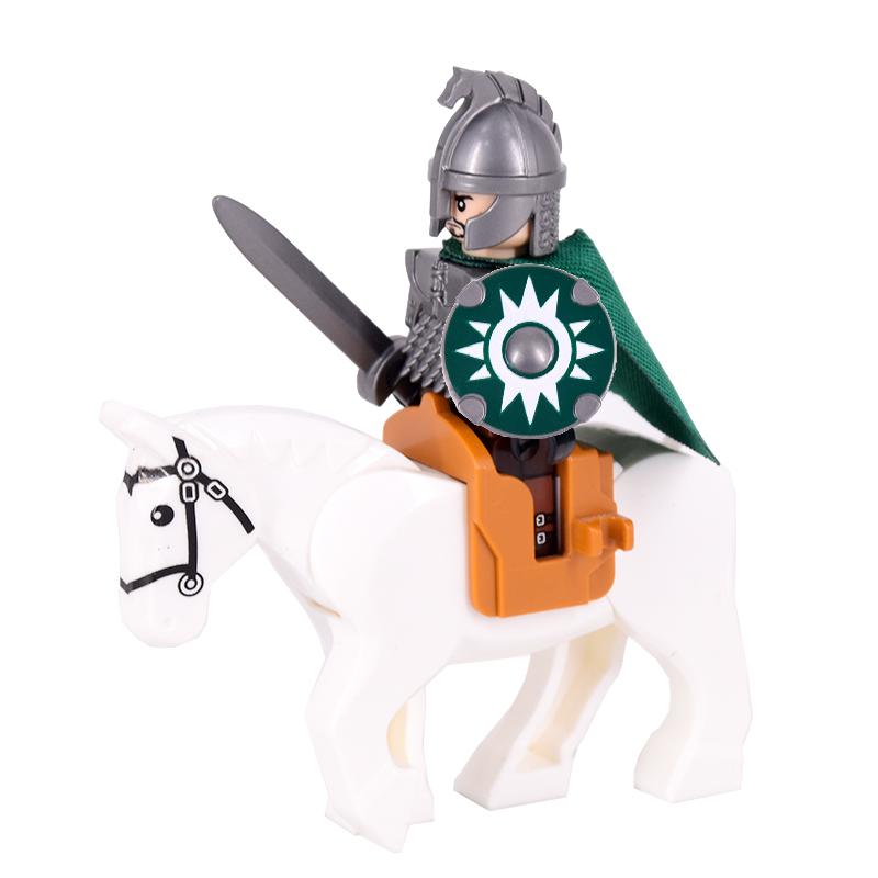 Medieval Rohan Gondor Knights Lotr Figures Building Blocks The Guard Soldier With War Horse Bricks Toys for Children XMAS Gifts