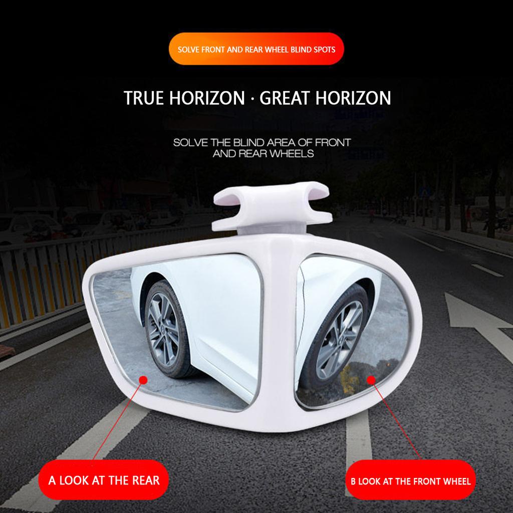2 шт. Безопасное выпуклое зеркало с вращением на 360 градусов, широкоугольное самоклеящееся зеркало для слепых зон автомобиля, вспомогательное зеркало заднего вида для автомобиля