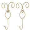 2pcs Wall Mounted Bathroom Kitchen Door Hook Wall Picture Towel Clothes Hat Hanger HolderGold