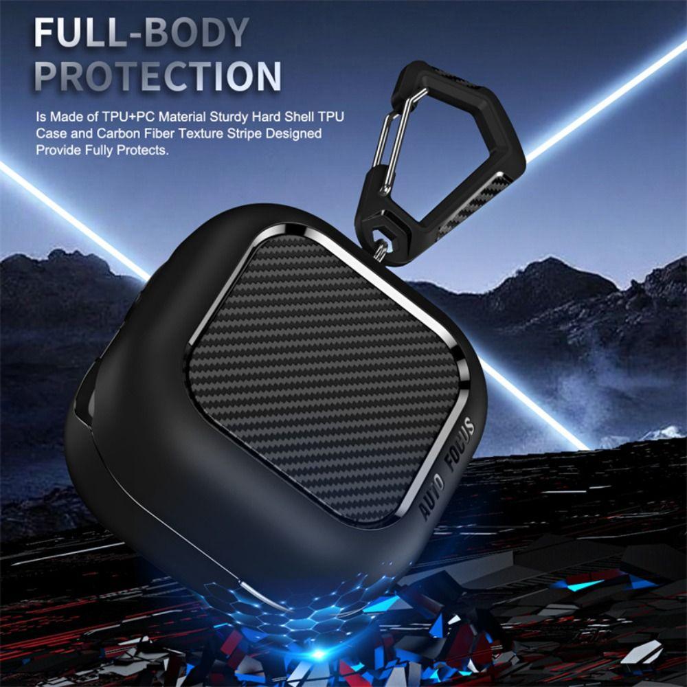 С карабином Защитный чехол Ударопрочный чехол для наушников для Samsung Galaxy Buds4/4pro Для путешествий