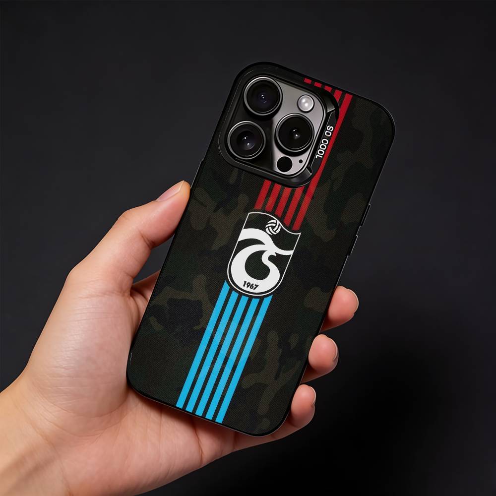 Turkey T-Trabzonspor Phone Case For iPhone17, 16,15,14,13,12 Pro Max Black Candy Matte Shockproof Cover