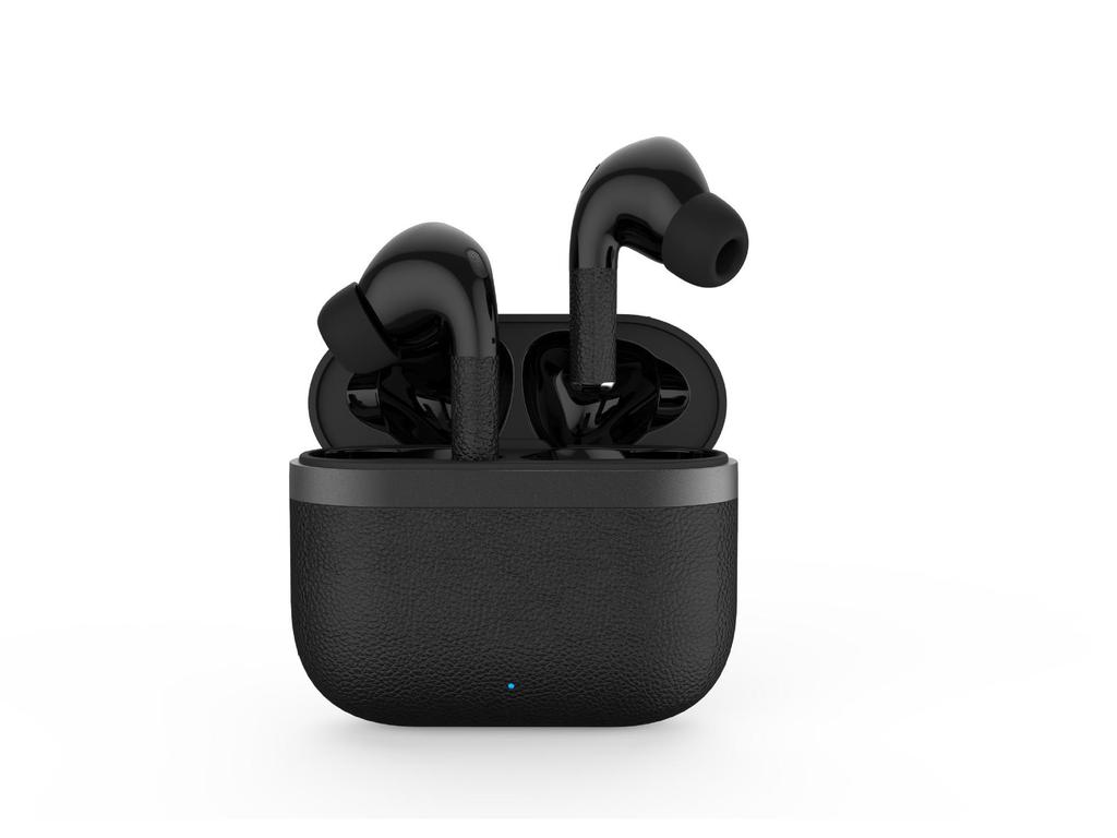 Bluetooth-наушники-вкладыши с текстурой кожи: Полностью беспроводные, Долгое время работы от батареи, Высокое качество для спорта
