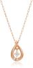 K10 Pink Gold Necklace [Yondo Sea] 4℃ [June Birthstone] 11182-612-3117-00-00 Women's