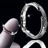 Metal Penis Ring For Men Glans Ring Adjustable Magnetic Sleeve Male  Ring Sex Toys