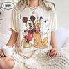 Женская классическая футболка большого размера Disney Микки и друзья, футболка для поездки в Диснейленд, отпуск, 100% хлопок, уличный стиль, оверсайз