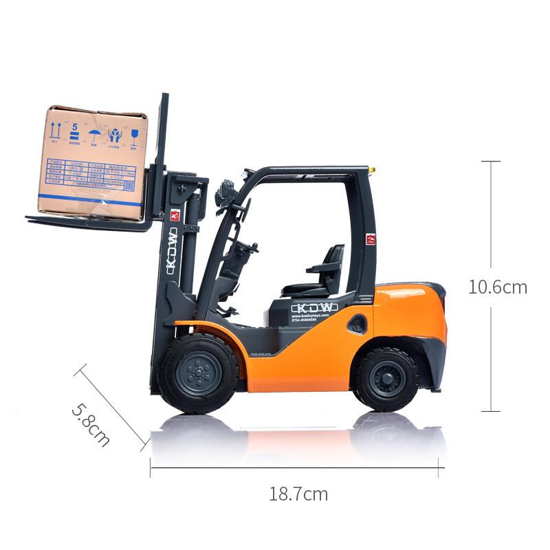 Truck Forklift Alloy Construction Vehicle Model With Inertia Control For Gift