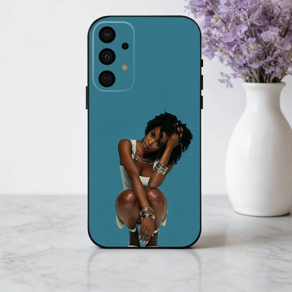 Чехол для телефона Singer L-Lauryn-N H-Hill-L Для Samsung Galaxy A73,A72,A71,A70,A53,A52,A51,Другие Мягкий Черный Чехол