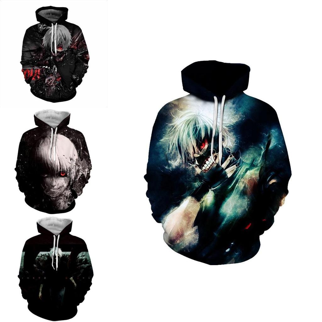 Unisex Brin Sweatshirt Tokyo Ghoul Cosplay Sweater Capuche Sweat Hoodie Pullover