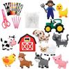 Farm Animals Sewing Craft Kit Felt Animal DIY Craft Sewing Kit for Girls and Boys Educational Sewing Kit for Kids
