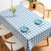 Европейская ретро скатерть в клетку Водонепроницаемая, маслостойкая и защищающая от ожогов Ветрозащитная ткань для кофейного столика в клетку Подкладка для обеденного стола