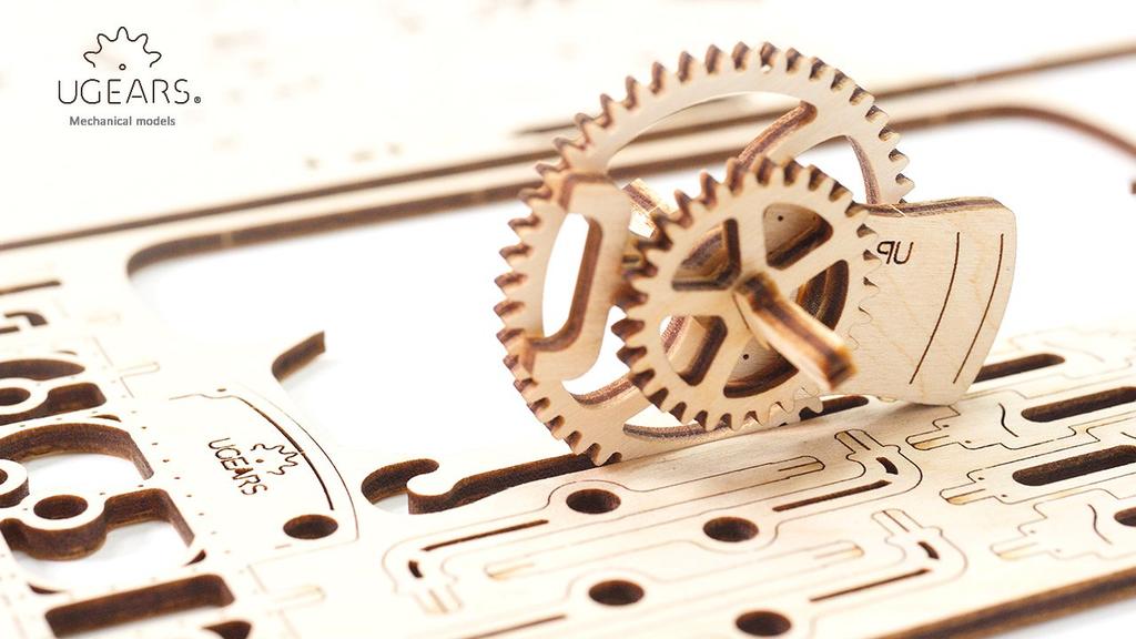 UGEARS Трамвай 70028 Деревянная Игрушка 3D-Пазл Линия;