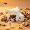Scorpion Terrarium Decoration Realistic Skull Reptile Hideout, Animal Gecko Hide Cave, Decor, Ball Python Enclosure Ornament Hollow Bone Shape Plastic