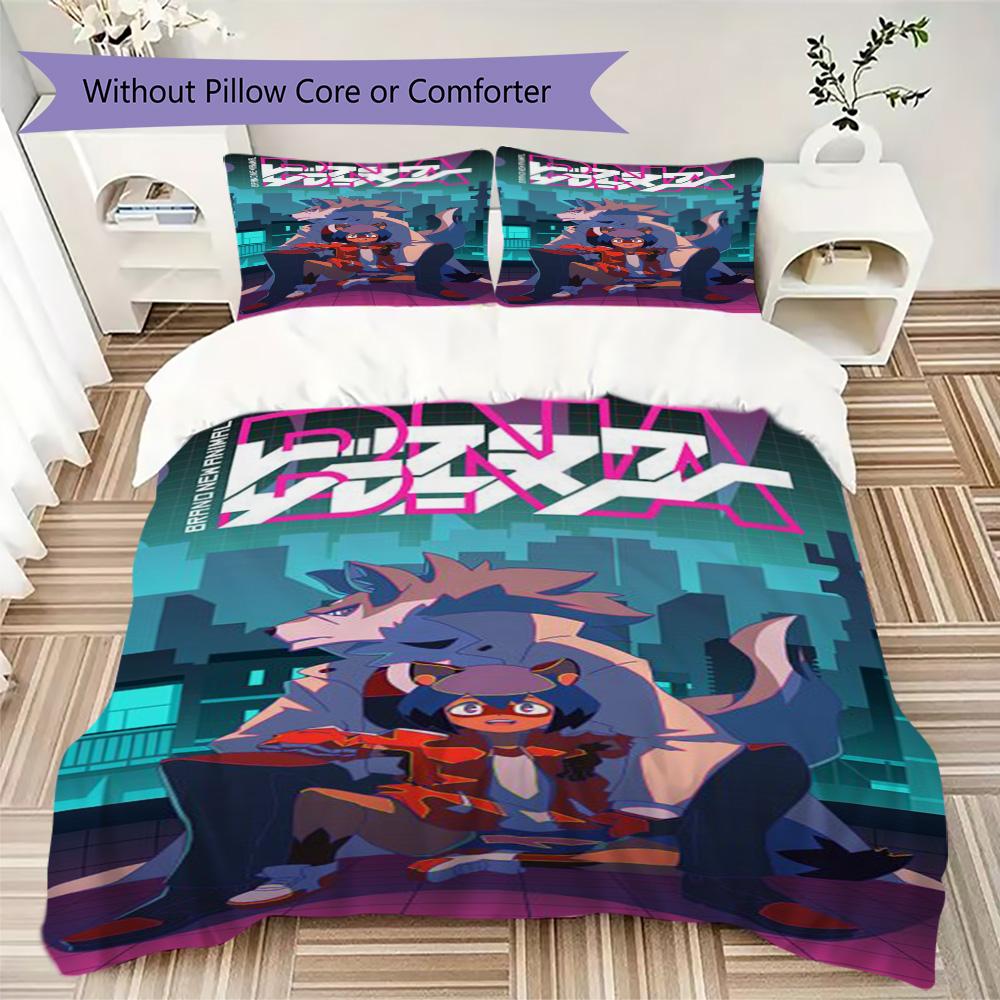 BNA Pattern Bedding,Quilt Set Quilt Cover Pillowcase Home Birthday Gift (1*duvet cover+2*pillowcase,without core)ZSJT0917023