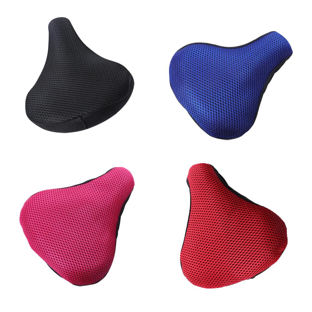 Bicycle Saddle 3D Soft Bike Seat Cover Cycling Silicone Cycling Seat Bike Bicycle Saddle Comfor T1V4