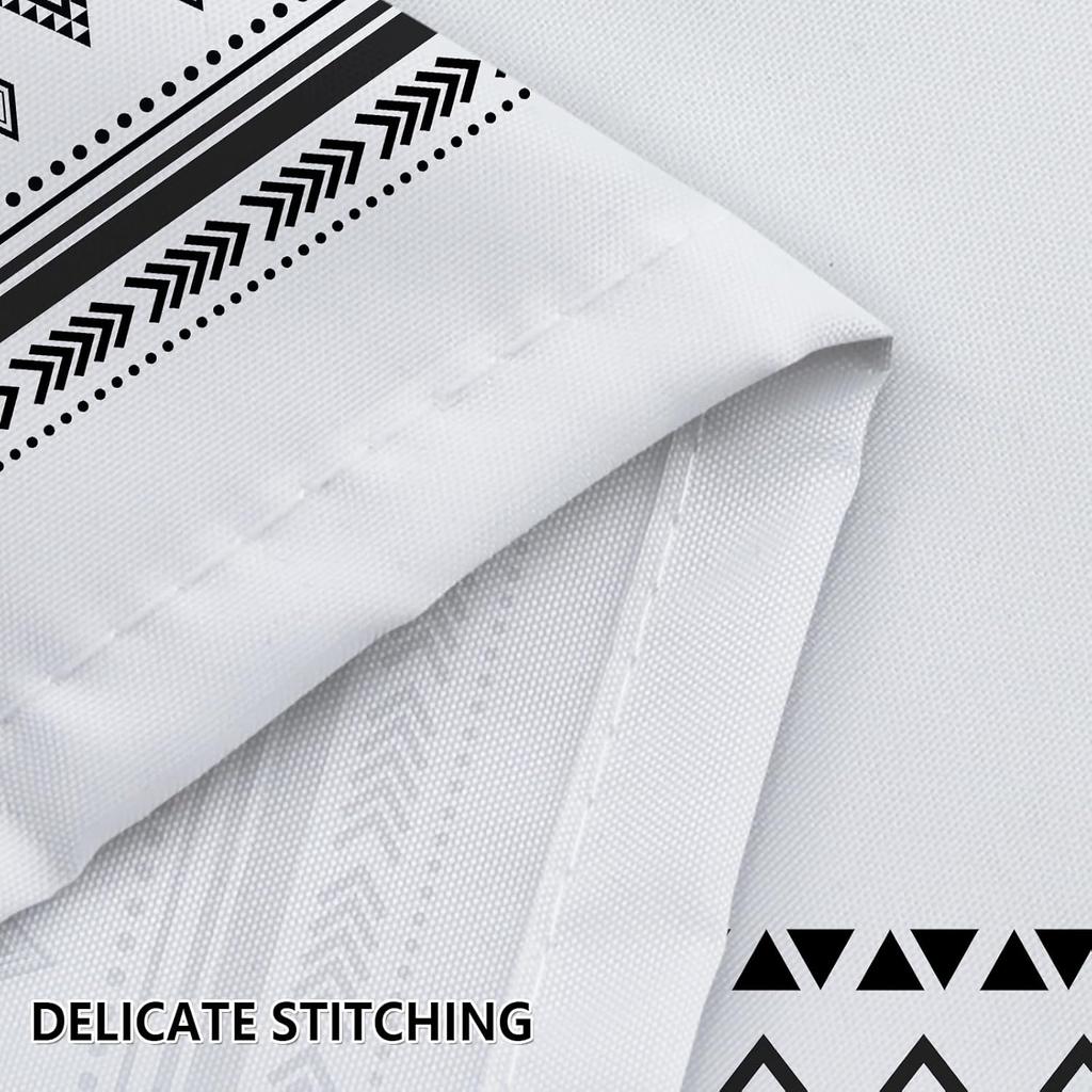 Простая геометрическая шторка для душа 180x 180см черно-белая полосатая декоративная шторка для ванной