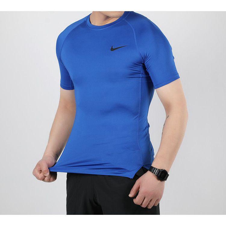 Nike Мужской топ с коротким рукавом для тренировок Nike Pro Dri-Fit, облегающий, BV5632-480