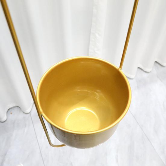 Современное подвесное кашпо Геометрический железный цветочный горшок с подвесной цепью Настенный потолочный подвес для растений Держатель для горшка для комнатных растений для внутреннего и наружного украшения