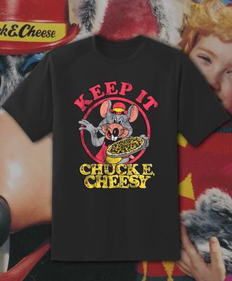 Футболка Chuck E Cheese Keep It Cheesy - Размеры для взрослых и детей до 6XL Быстрая доставка!!