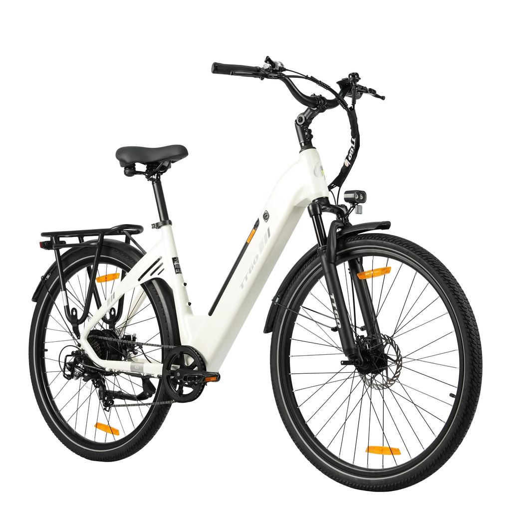 TTGO C3 SE Urban Commuting Electric Bicycle For Adult 28 Inch Tires 250W Motor 36V20Ah Battery Multi Terrain E-Bike With All-Terrain Braking