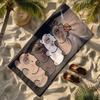Кукла Кукла Водонепроницаемая Мультяшная Тема Полиэстер Микрофибра Пляжное полотенце очень хорошо впитывает влагу, подходит для плавания и пляжного отдыха