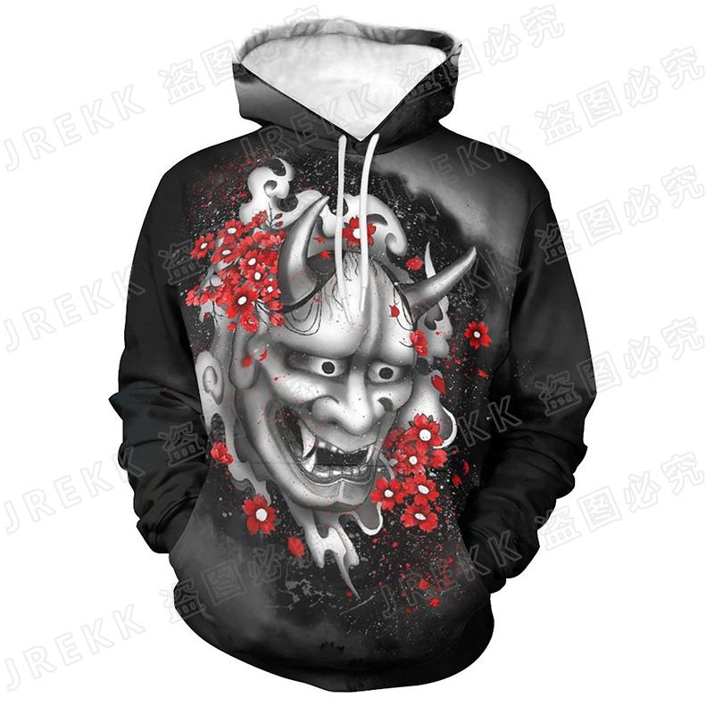Spring Autumn Japan Ronin Samurai 3D Print Hoodies Men Women Children Hooded Harajuku Cool Swearshirts Fashion Streetwear