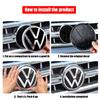 Для VOLKSWAGEN VW Накладка на эмблему передней решетки Задняя крышка багажника Для Volkswagen VW Golf8 MK8 Passat Variant Arten CC Polo T-ROC