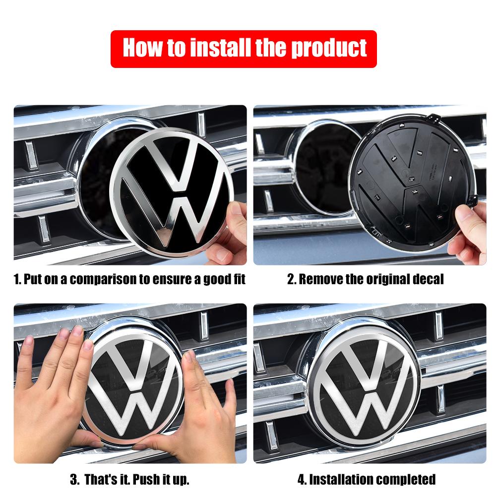 Для VOLKSWAGEN VW Накладка на эмблему передней решетки Задняя крышка багажника Для Volkswagen VW Golf8 MK8 Passat Variant Arten CC Polo T-ROC