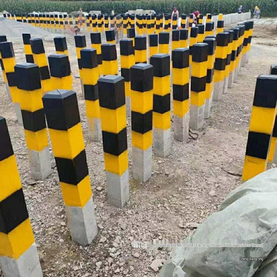 Бетонный дорожный и пограничный столбик