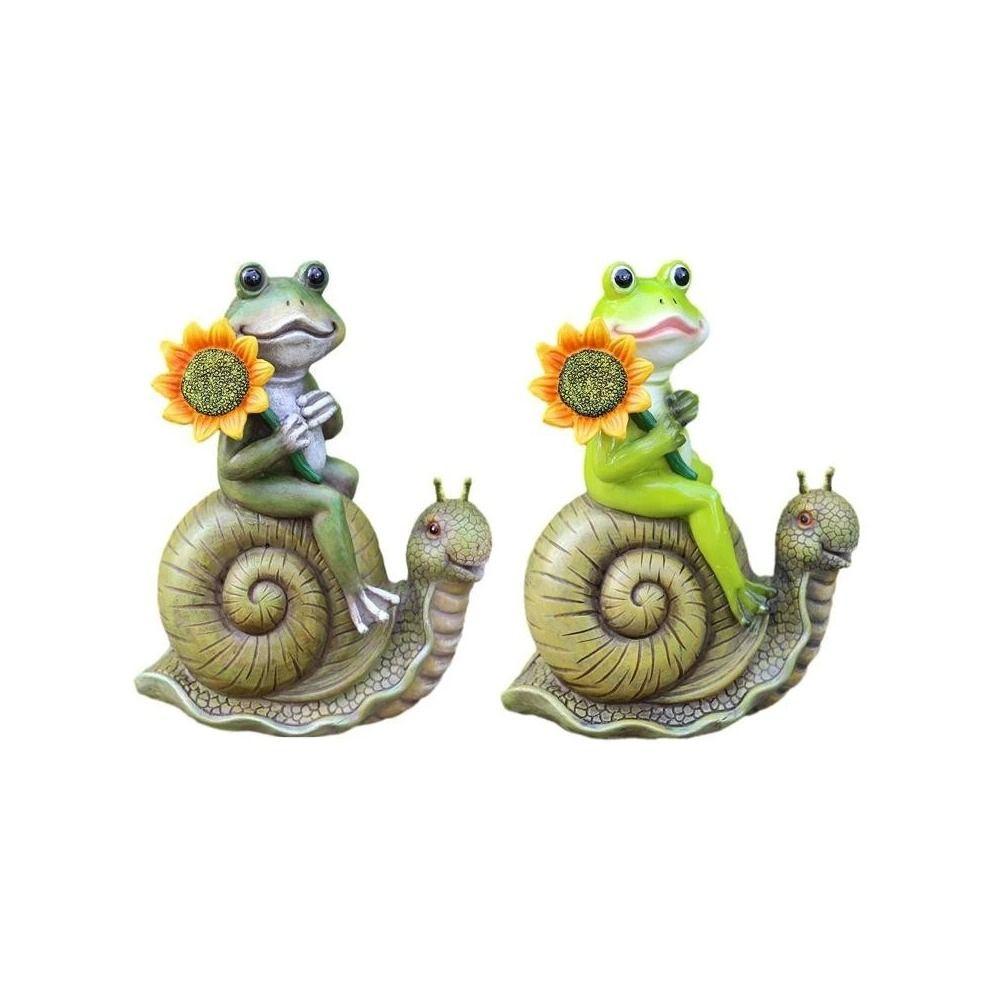 Смола Животное Скульптура Креативные Миниатюры Фигурка Микро Ландшафт Лягушка Статуя Газон