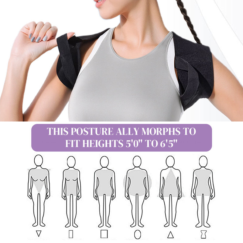 Регулируемый взрослый корректирующий пояс для спины и плеч с открытыми плечами, корректор осанки, пояс для предотвращения сутулости, от горба