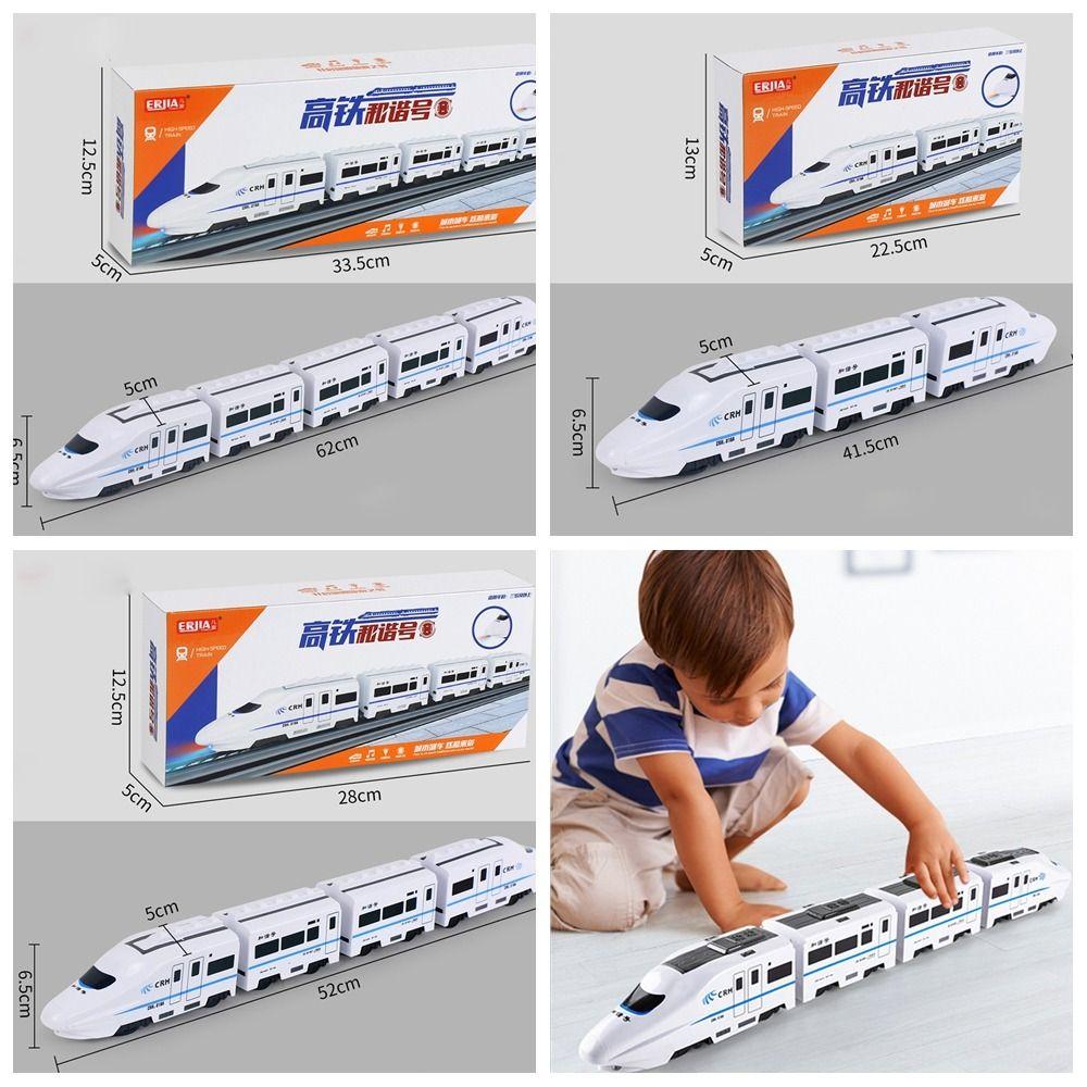 With Sound Light High-speed Railway Train Toys Simulation Harmony Rail-car  Child Toy