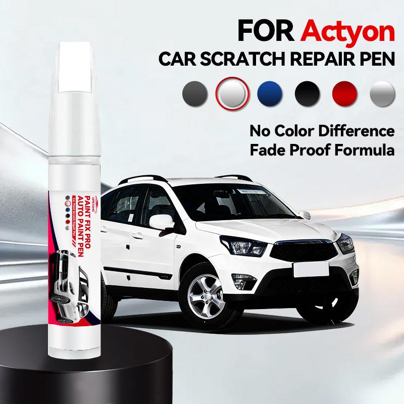 Для KGM SsangYong Actyon Ремонтная ручка для краски Подкраска Удаление царапин Сделай сам Автоаксессуары Grand White Iron Silver Space Black Blue