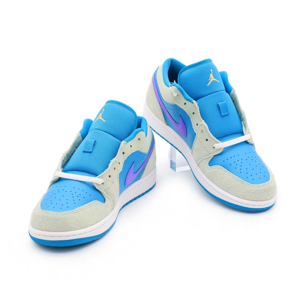 DX4334-300 Nike Air Jordan 1 Low Акватон Психический Небесное Золото Синий (Мужской)