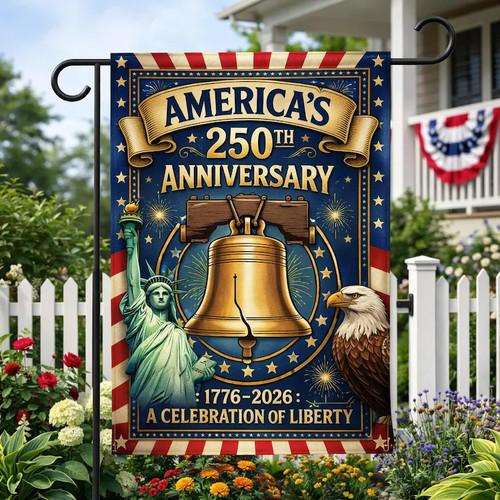 USA 250th ag 1776-2026, Eagle Liberty Bell Banner AAV
