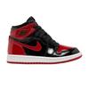 Детские кроссовки Jordan 1 Retro High OG Patent Bred (PS) Черный/Белый-Университетский Красный