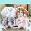 Cute Rabbit Plush Toy Keychain Pp Cotton Stuffed Bag Decor Gift For Girls Kids