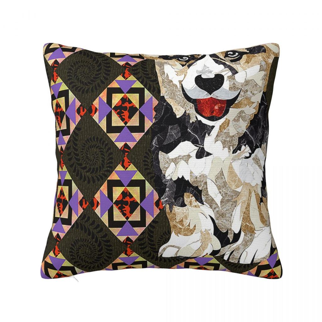Sighthound Pet Dachshund Animal Hip Hop Cute Square Pillow Cases Dog Lover Cushion Cover Vintage Decorative Pillowcase for Home