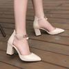 Fashion Summer Women's Shoes Pointed Toe PumpsDress High Heels Boat Wedding Tenis Feminino Side with Sandals Zapatos Mujer Wedding 2024