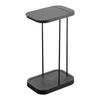 Yamazaki Jitsugyo 10566 Sorting Garbage Bag Holder with Casters Black W22.6 x D33.3 x H56cm LUCE Trash Can with Lid Vertical Opening 30L 45L Easy to