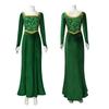 Shrek Princess Fiona Cosplay Costume Princess Fiona Green Long Dress Cosplay Costume
